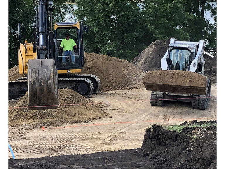 Outdoor Renovations excavation bobcat